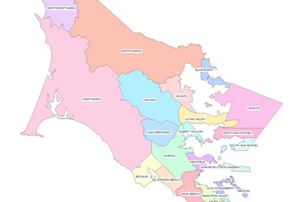 Marin County Map